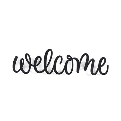 Welcome Script Wall Art | Grandin Road