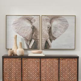 Elephant Art, Set of Two