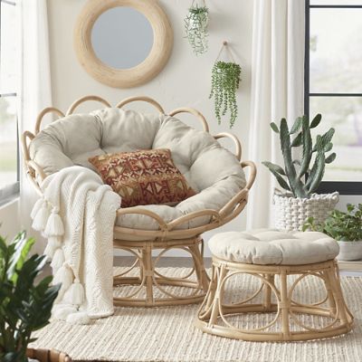 Papasan footrest discount