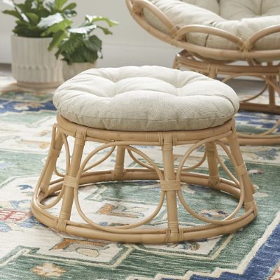 Papasan chair and footstool new arrivals