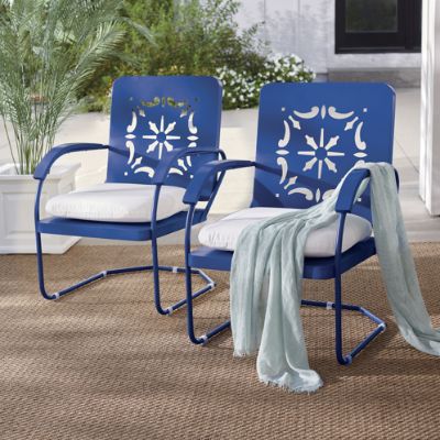 Retro Tile Spring Chair, Set of Two | Grandin Road