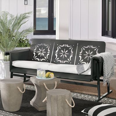 Outdoor glider outlet sofa set