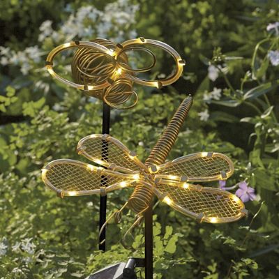 Solar powered on sale garden stakes