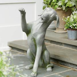 Shaking Labrador Garden Statue