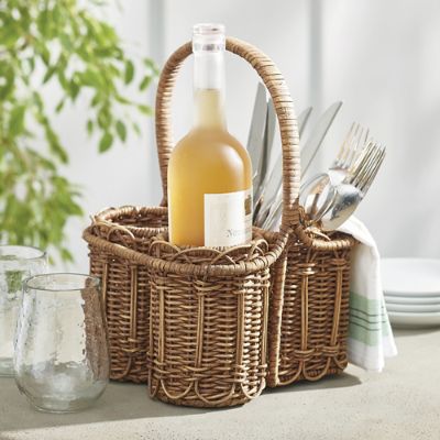 Frontgate wine online caddy