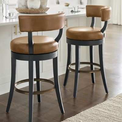 Aiken Low Back Swivel Bar & Counter Stool | Grandin Road