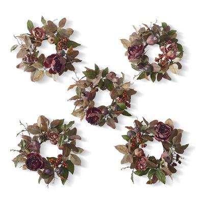 Hudson Valley Candle Rings, Set of Five Grandin Road