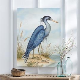 Coastal Heron Canvas Outdoor Art