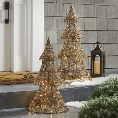 PreLit Round Twig Tree Grandin Road