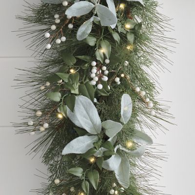 Blue Christmas Garland Grandin Road