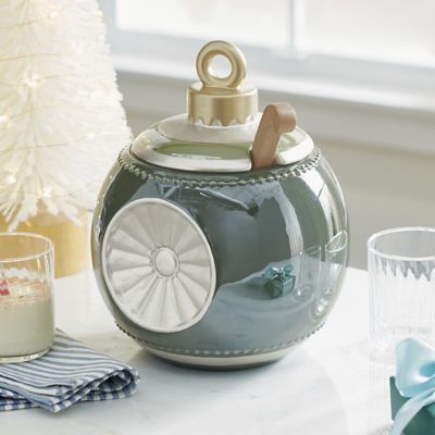 Vintage Ornament Serving Bowl with Ladle Grandin Road