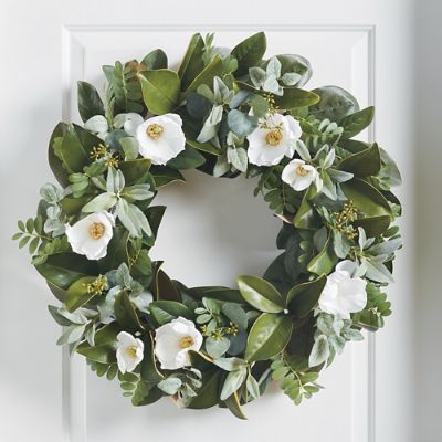 Magnolia Bloom Wreath Grandin Road