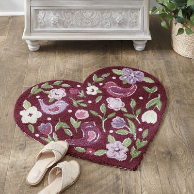 Love Birds Hooked Door Mat | Grandin Road