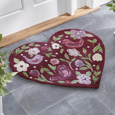 Spring Garden Hooked Door Mat