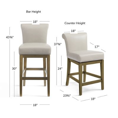 Corinne Swivel Bar & Counter Stool | Grandin Road