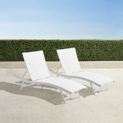 Balencia Sling Chaise Lounges. Set of Two