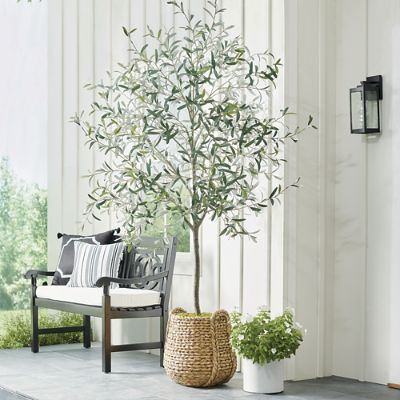 Faux Olive Tree in Pot  Artificial Trees at