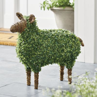 Faux Boxwood Garden Sheep, Shep | Grandin Road