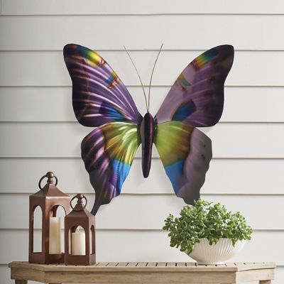Morado Butterfly Outdoor Wall Art Grandin Road