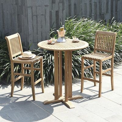 Outdoor bar top discount table and chairs