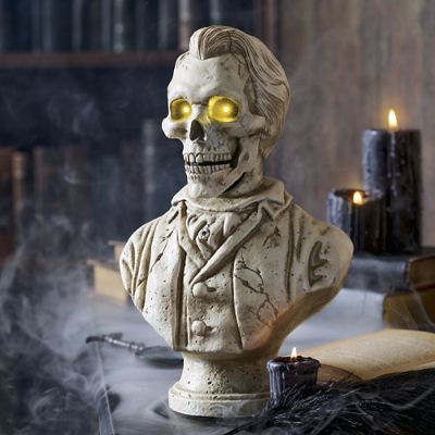 BIG APOLLO HALLOWEEN ver 展示品 Animated Dapper Skeleton Bust | Grandin Road