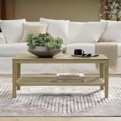 Brenna Cane Coffee Table | Grandin Road