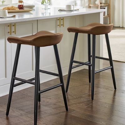 Grey backless counter online stools