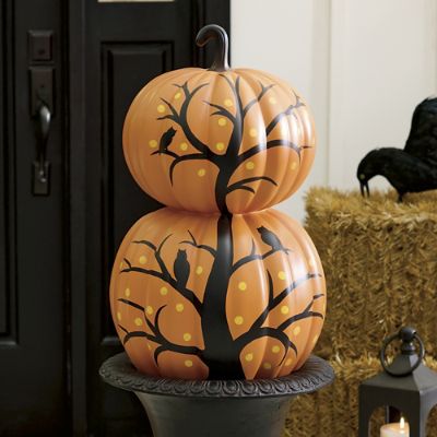 Spooky Tree Pumpkin Topiary | Grandin Road