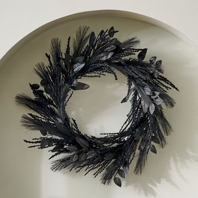 Black Pampas Wreath | Grandin Road