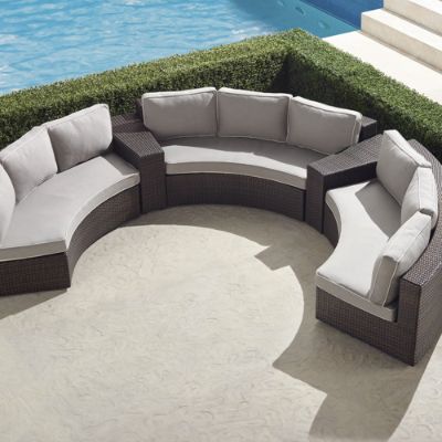 Pasadena II 5 pc. Modular Sofa Set in Bronze Finish Frontgate