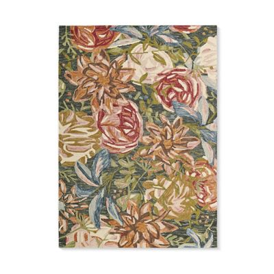 Ellen Floral Hooked Wool Rug | Grandin Road