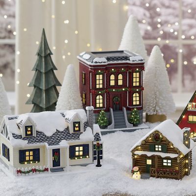 Five Christmas Village Houses For 2024 SHLLD555