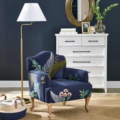 Astrid embroidered deals armchair