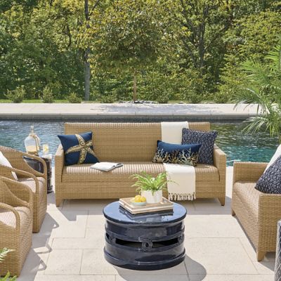 Hyde Park Wicker Sofa | Grandin Road