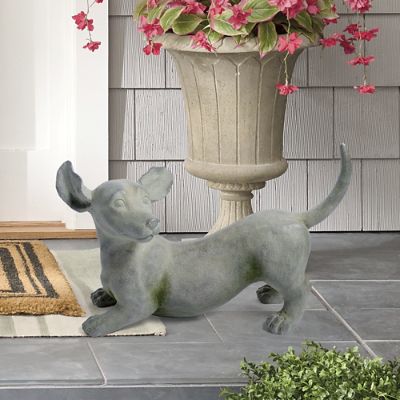 Wagging Dachshund Garden Statue Grandin Road