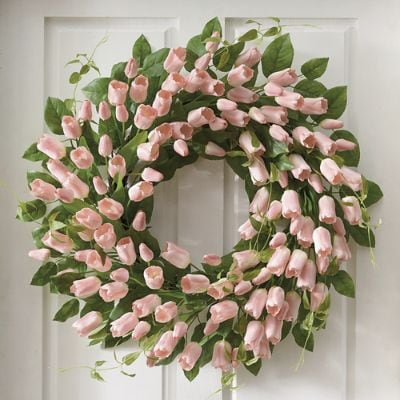 Blooming Tulip Wreath