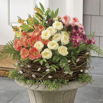Rustic Floral Nest Urn Filler