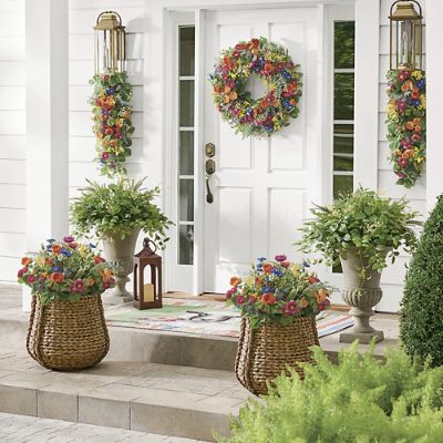 Carved Woven Planter | Grandin Road