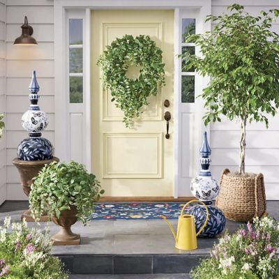 フラワー・ガーデニング htrurujrt Carved Woven Planter | Grandin Road
