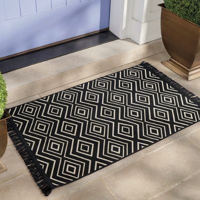 Diamond Print Layering Door Mat Grandin Road