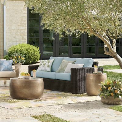 Bronx Storage Outdoor Side Table | Grandin Road
