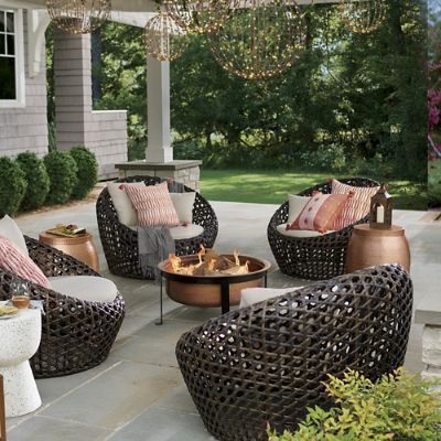 洋楽 SENDAGI COLLECTION MACROXX & VANTAGE Bronx Storage Outdoor Side Table | Grandin Road