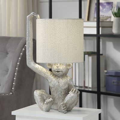 Silver Monkey Table Lamp | Grandin Road
