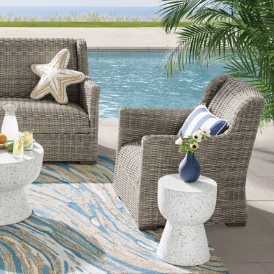 Montville Wicker Outdoor Lounge Chair | Grandin Road