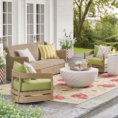 Montville Wicker Outdoor Sofa | Grandin Road