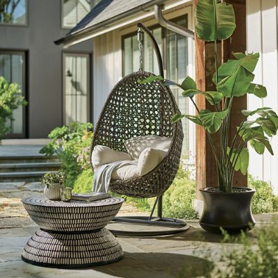 Zuma Iron Drum Coffee Table | Grandin Road