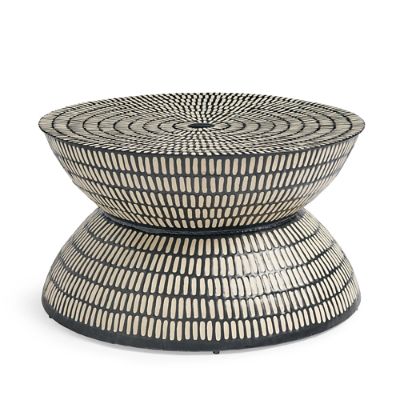 Zuma Iron Drum Coffee Table | Grandin Road