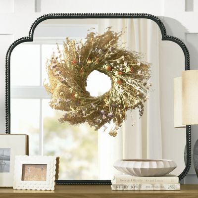 Dried Safflower Mint Wreath, 22