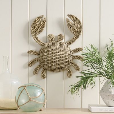 Woven Crab Wall Decor Grandin Road