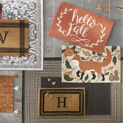 Fredrick Fox Hooked Door Mat | Grandin Road